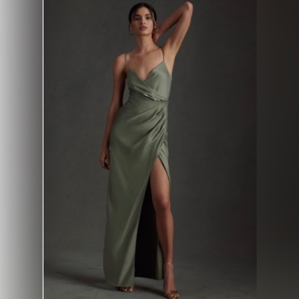 BHLDN FREYA DRESS IN MOSS - worn once and dry cleaned!!